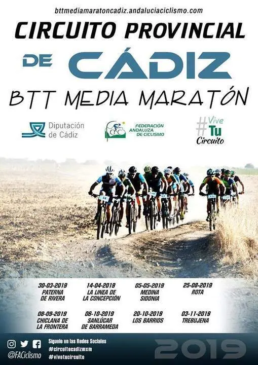 El cartel de la Media Marat&oacute;n BTT 'Villa de Rota'. - Viva Rota