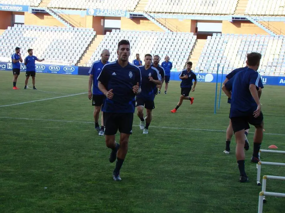 Entrenamiento del Recreativo. - EDU SILES