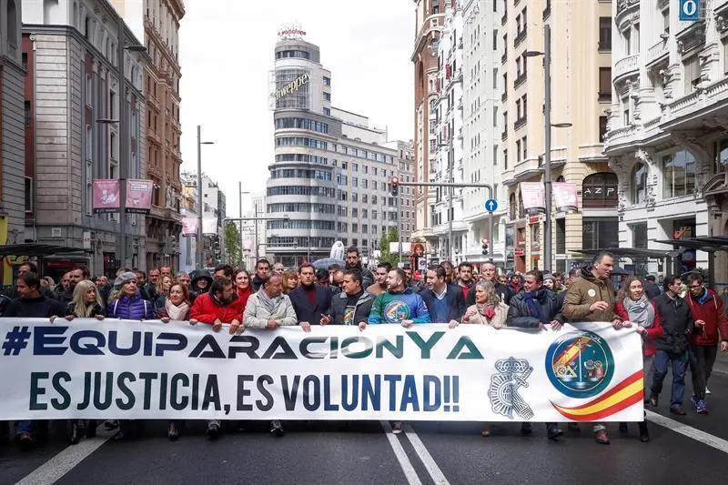 Manifestaci&oacute;n de Jusapol. - EFE