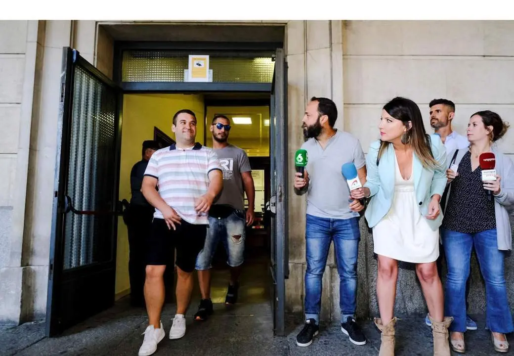 La Manada, en los tribunales. - EFE