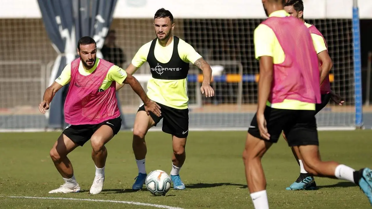 Imagen de archivo de un entrenamiento. -  M&aacute;laga CF