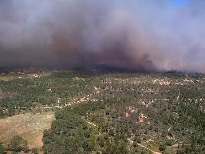 Incendio en Fuente de la Corcha. - EP