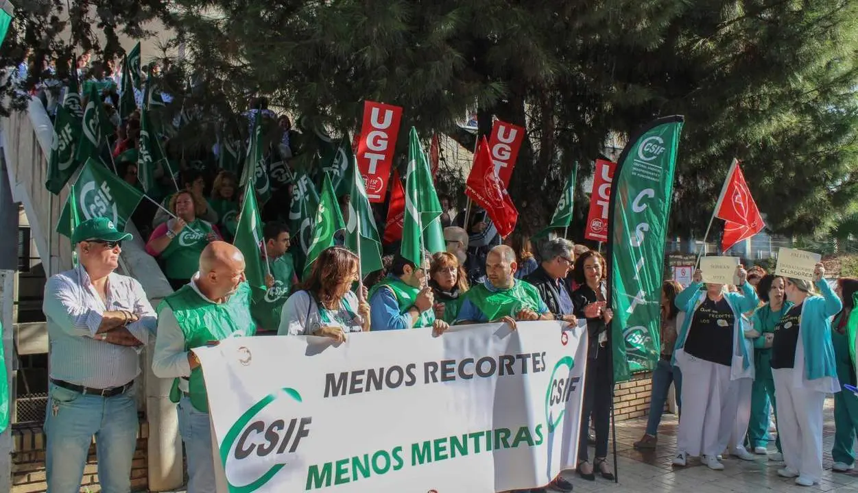 Nueva protesta contra la falta de personal en los centros de salud y hospitales de M&aacute;laga. - csif
