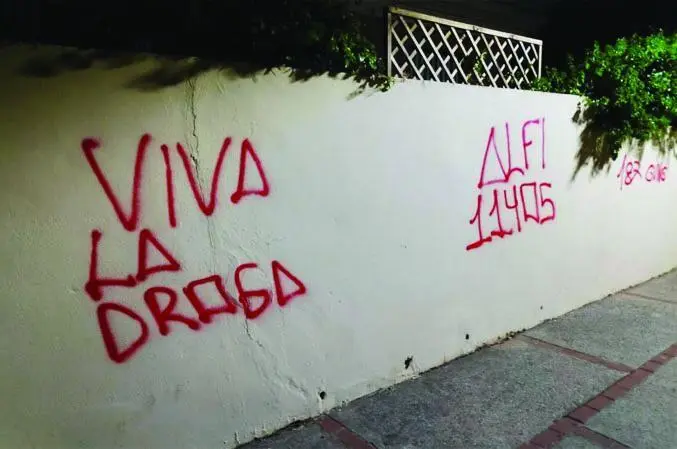 Detalle de las pintadas.  - Viva