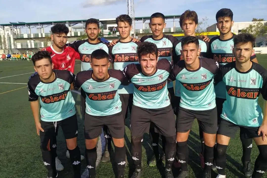 Once inicial del equipo juvenil A del Atl&eacute;tico Sanluque&ntilde;o en su visita al Betis - Juan Antonio