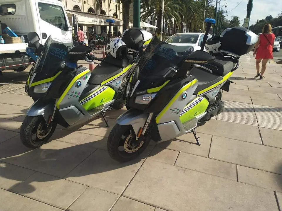 Motos de la Polic&iacute;a Local de M&aacute;laga. - ep