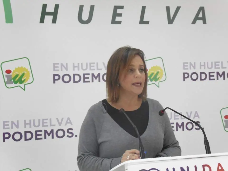 La parlamentaria de Adelante Andaluc&iacute;a por Huelva, Mar&iacute;a Gracia Gonz&aacute;lez. - VH