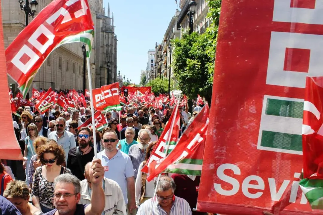 Portesta el pasado 1&ordm; de Mayo. - CCOO