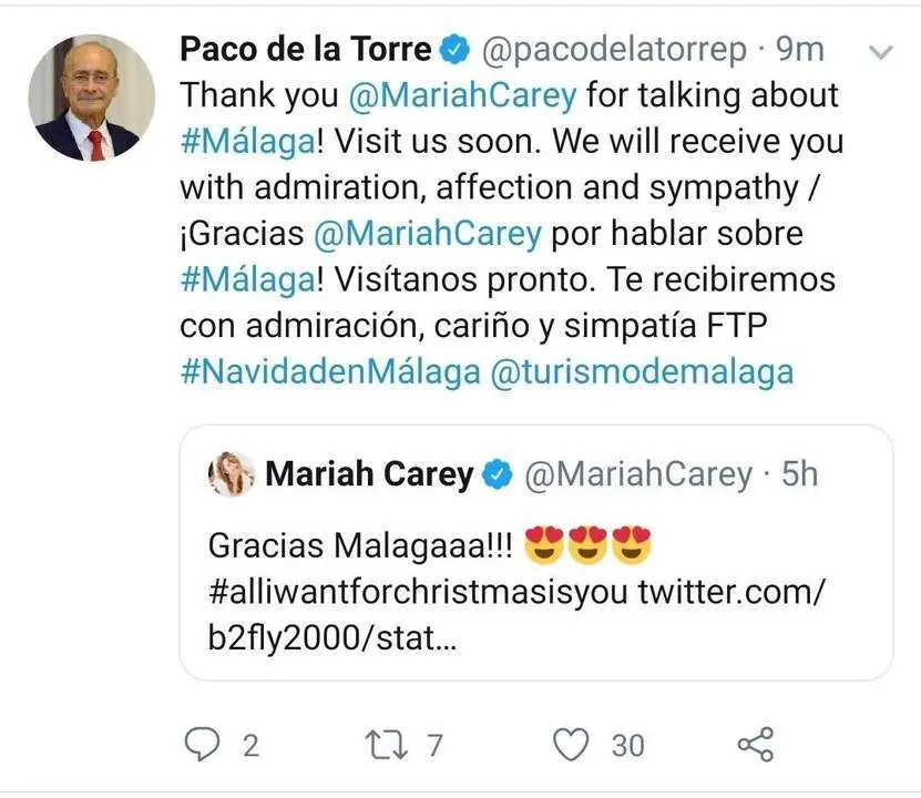 Invitaci&oacute;n a trav&eacute;s de twitter. - @PACODELATORREP