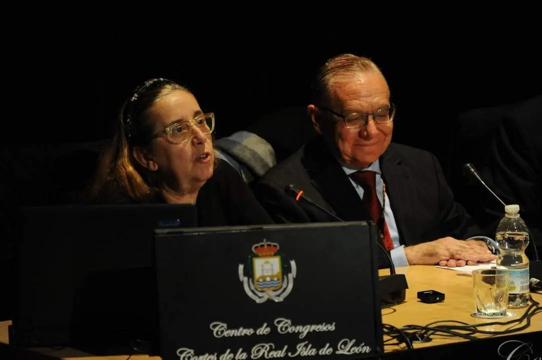 Un momento de la conferencia. - A. Atienza