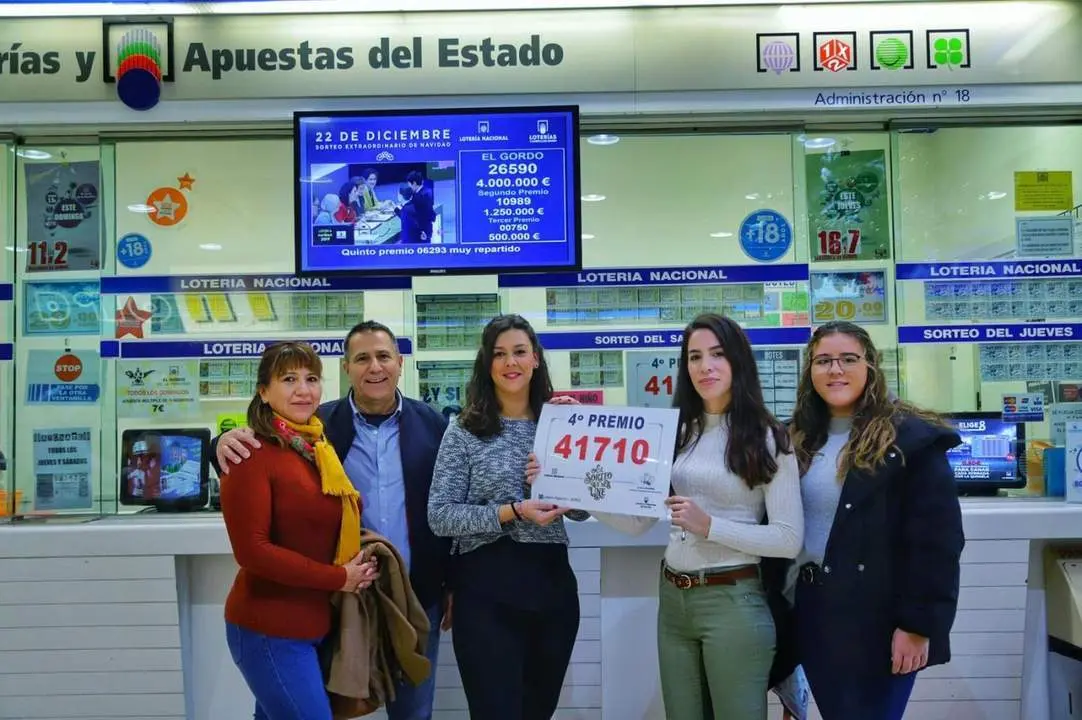 Jerez se suma a la fiesta con dos cuartos y dos quintos premios