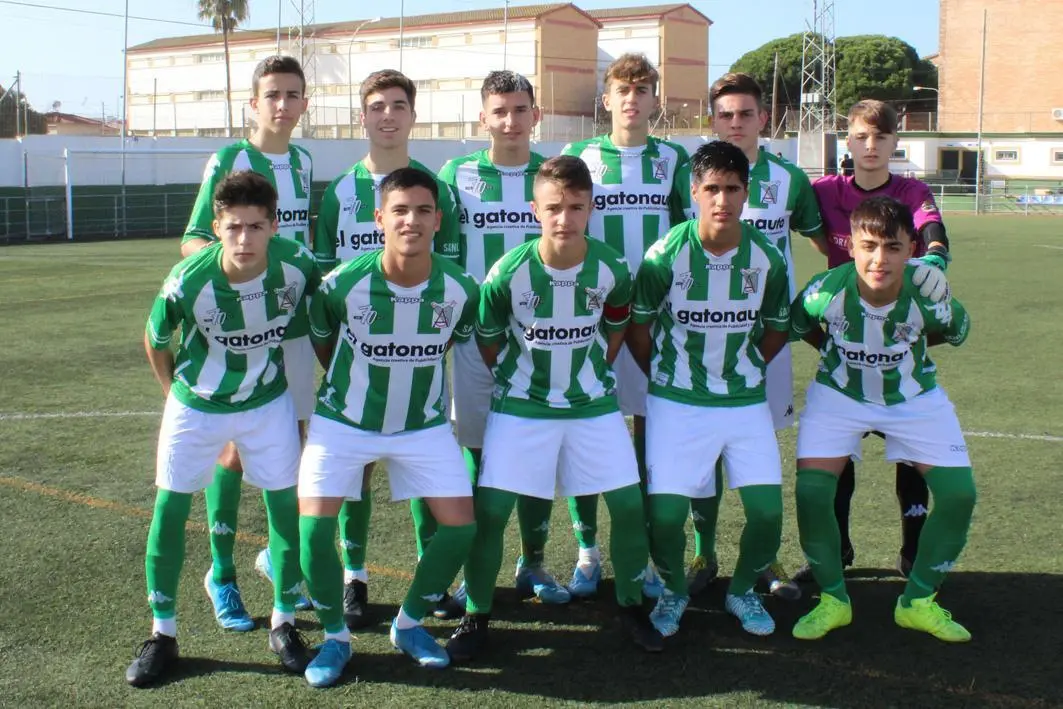 Once inicial del equipo cadete A del Atl&eacute;tico Sanluque&ntilde;o - Ra&uacute;l J. Bustillos