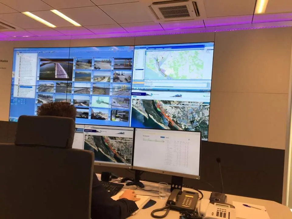 Centro de control de la Autoridad Portuaria de Huelva. - VH
