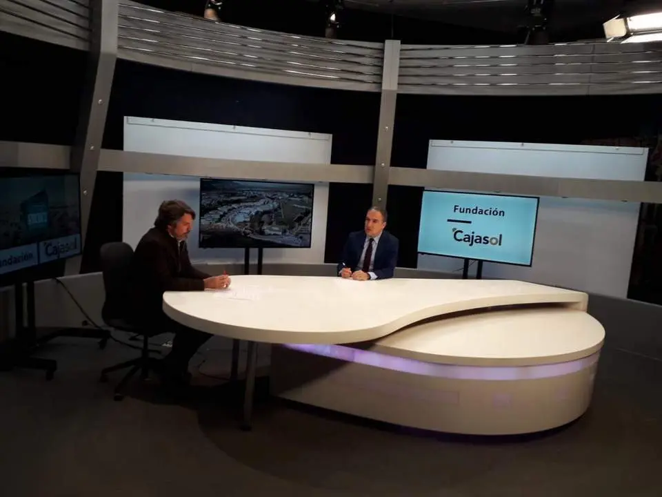 El&iacute;as Bendodo, en 7TV Andaluc&iacute;a. - AI