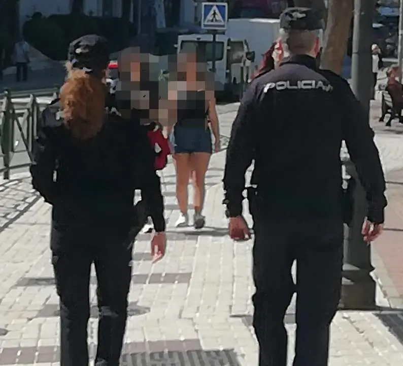 Agentes del CNP en Marbella. - AI