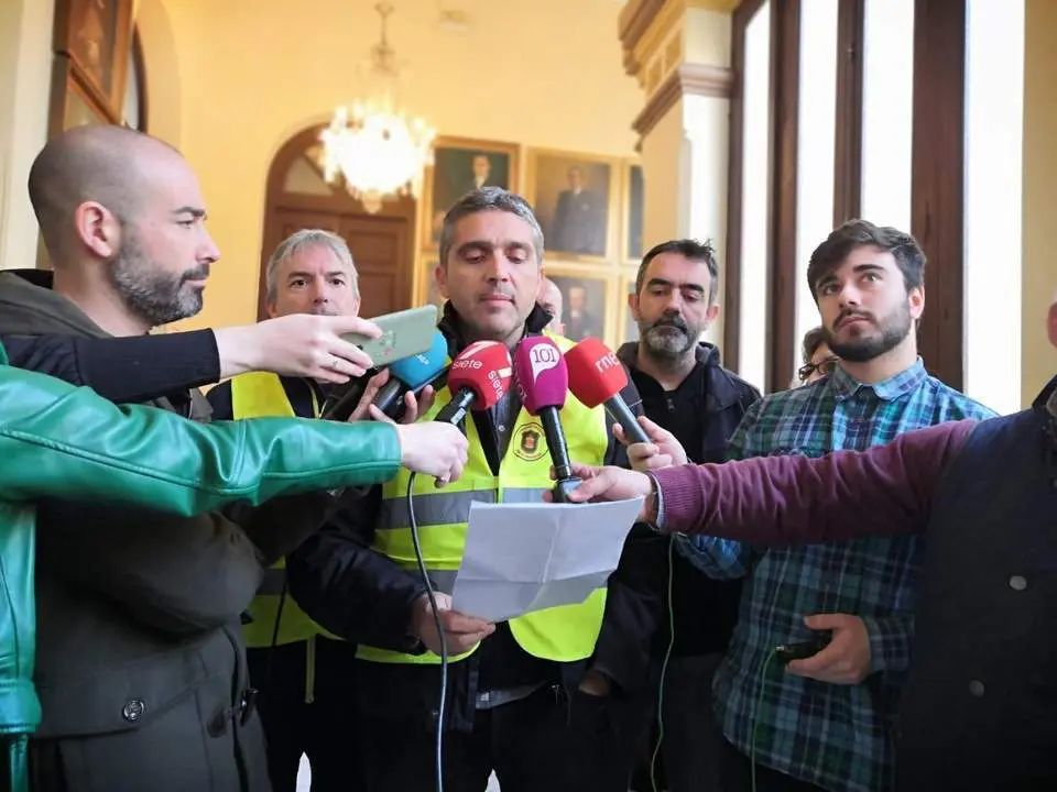 Rueda de prensa de los bomberos de M&aacute;laga sobre la actuaci&oacute;n en Campanillas. - Pablo Ruiz