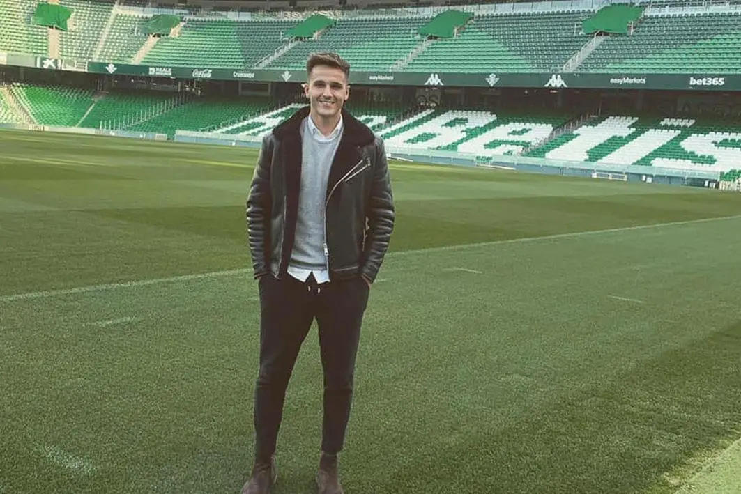 Luis Mart&iacute;nez, en el Estadio del Betis - A. I.