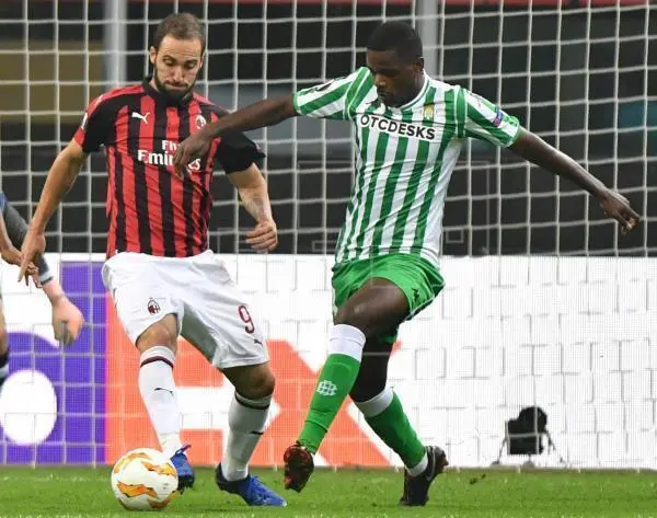 William Carvalho en un partido de Europa League - EFE