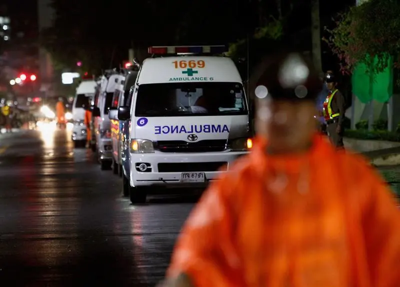 Una ambulancia. - EFE