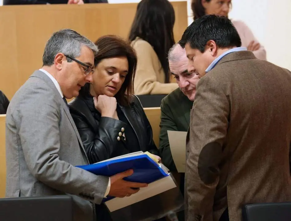 Diputados provinciales del PP en el pleno. - VM