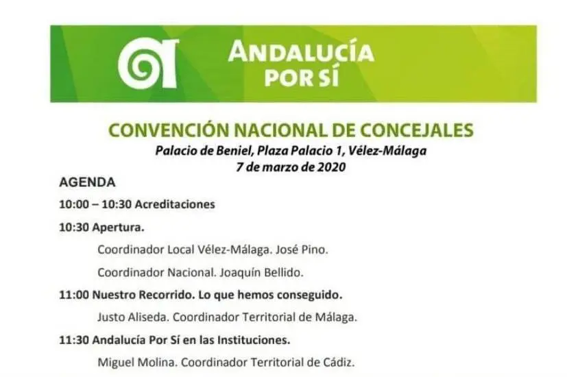 programa del evento. - 