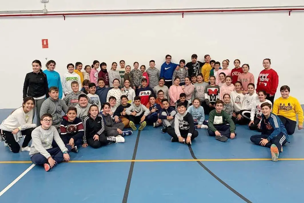 Los alumnos que van o iba a representar al CEIP Maestra Caridad Ruiz en Madrid - A. I.