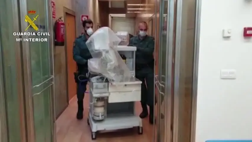 La otra labor de la Guardia Civil: trasladan respiradores a hospitales