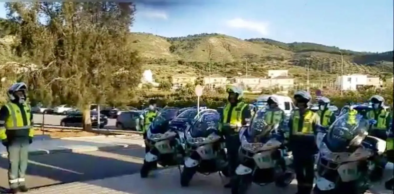 Guardia Civil en Antequera. - Twitter @manolo_baron