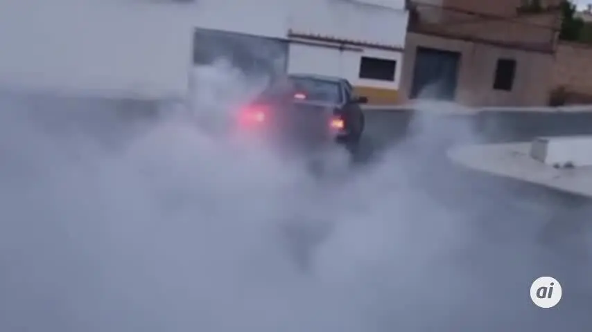 Se salta el confinamiento para hacer derrapes con su coche