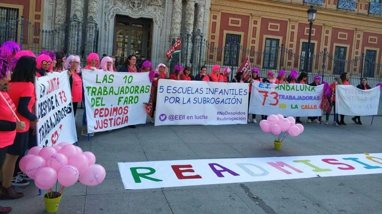 Protesta de trabajadores. - Europa Press
