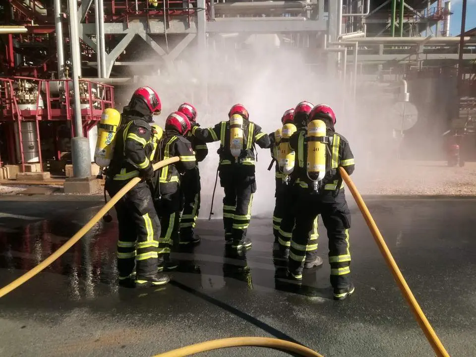 Simulacro de bomberos. - VH