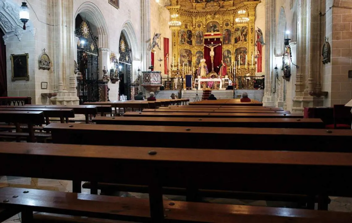 Una eucarist&iacute;a en San Marcos, sin asistentes.  - Oliverio Ruiz
