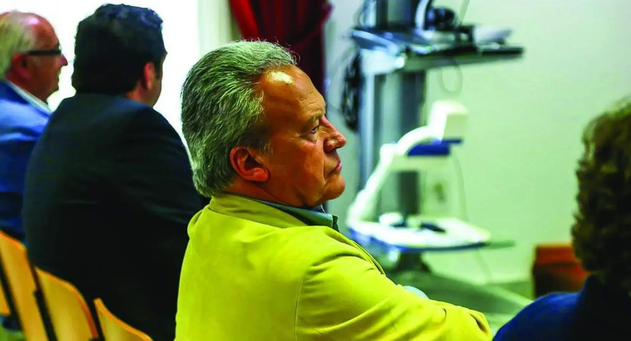 Pacheco durante la vista de los Huertos de Ocio en junio de 2018. - Viva