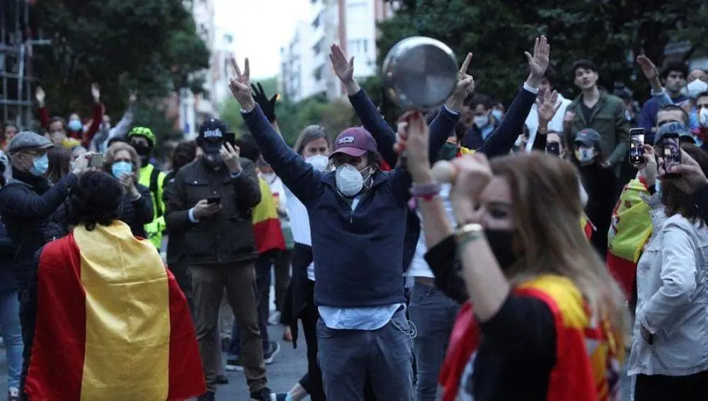 Movilizaci&oacute;n de protesta durante el estado de alarma. - Europa Press