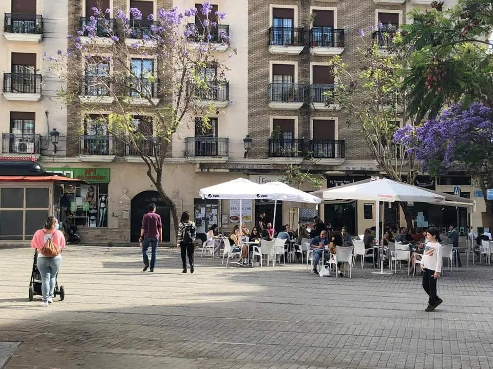 Terraza del centro de Huelva. - VH