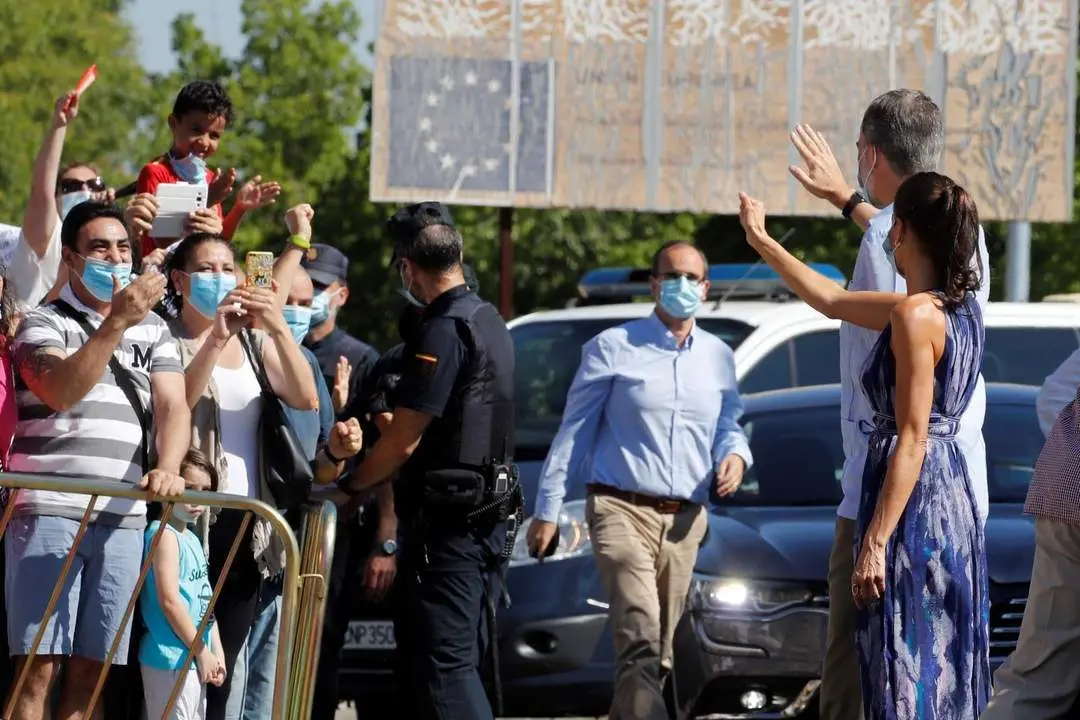 La visita al Pol&iacute;gono Sur. - Efe