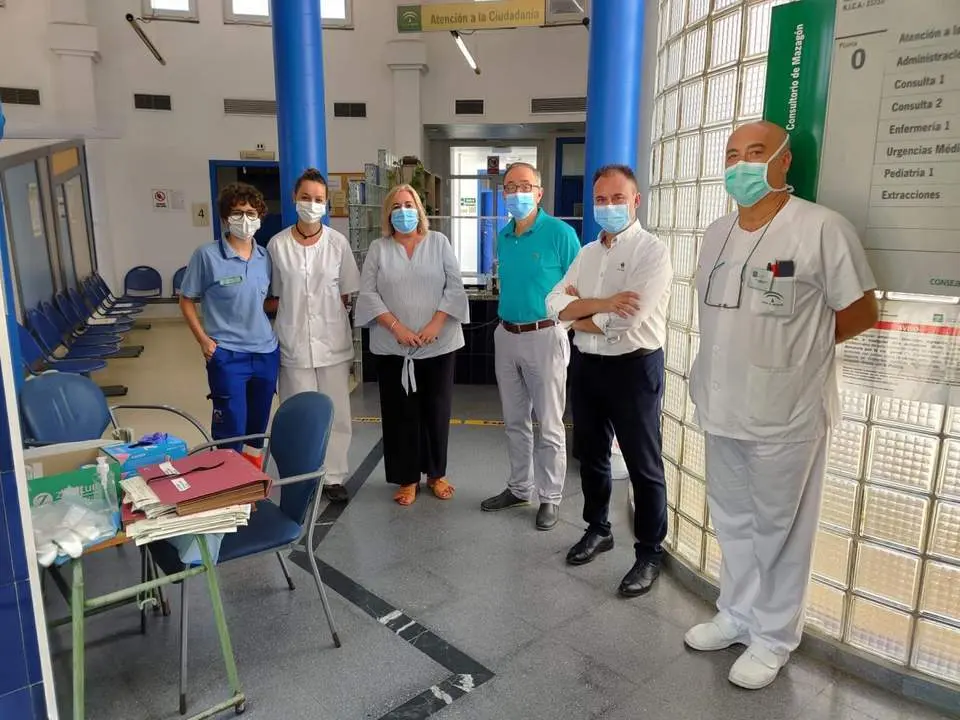 Visita al centro de salud de Mazag&oacute;n. - VH