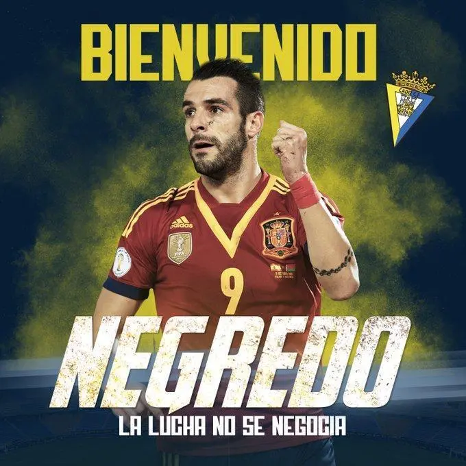 Negredo ya es del C&aacute;diz CF. - C&aacute;diz CF