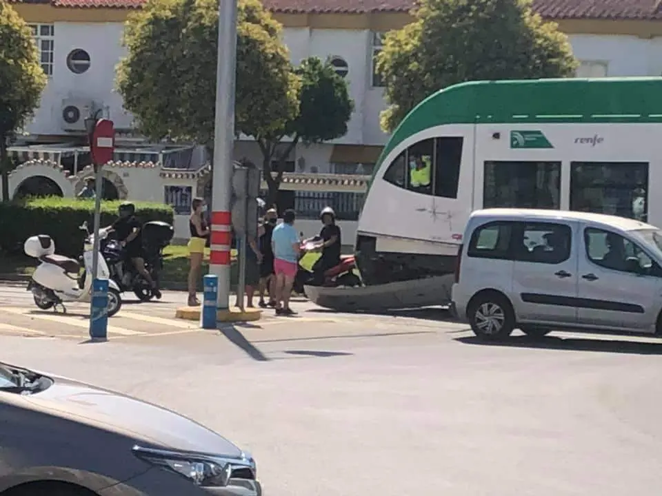 Foto del accidente. - 