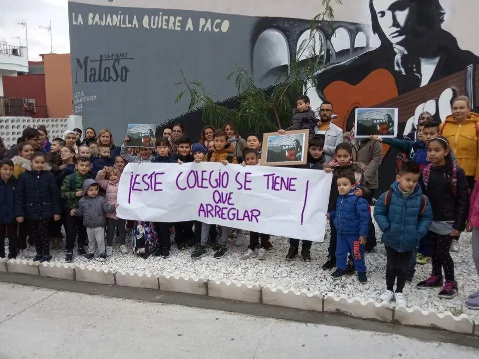 Protesta en el colegio. - A. I.