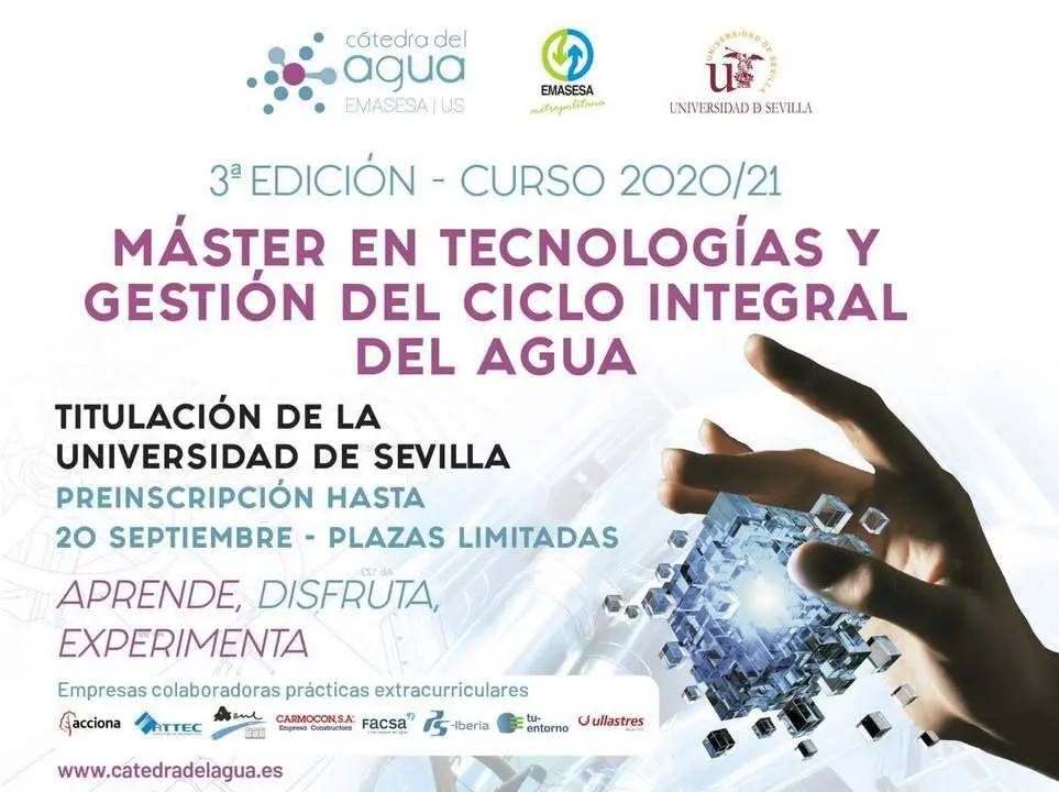 M&aacute;ster en Tecnolog&iacute;as y Gesti&oacute;n del Ciclo Integral del Agua. - AI