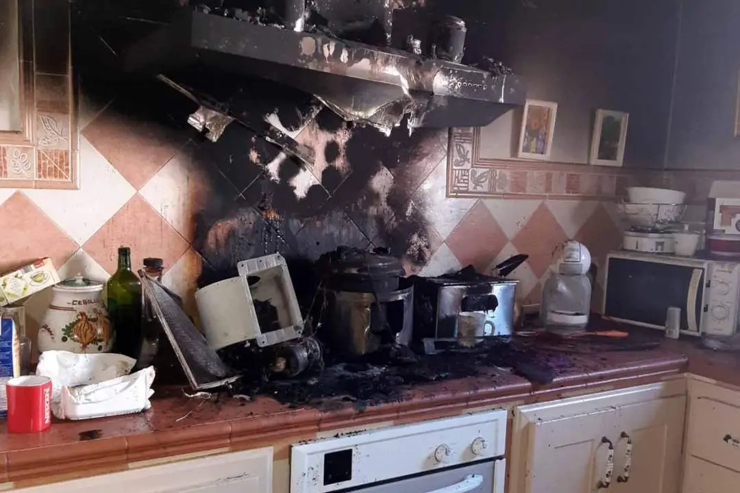 Estado en el que ha quedado la cocina. - CPBC