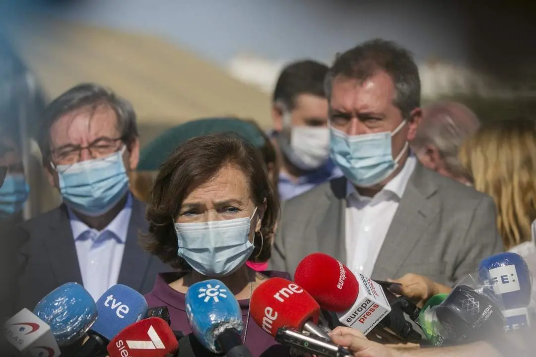 La vicepresidenta primera, Carmen Calvo. - EP