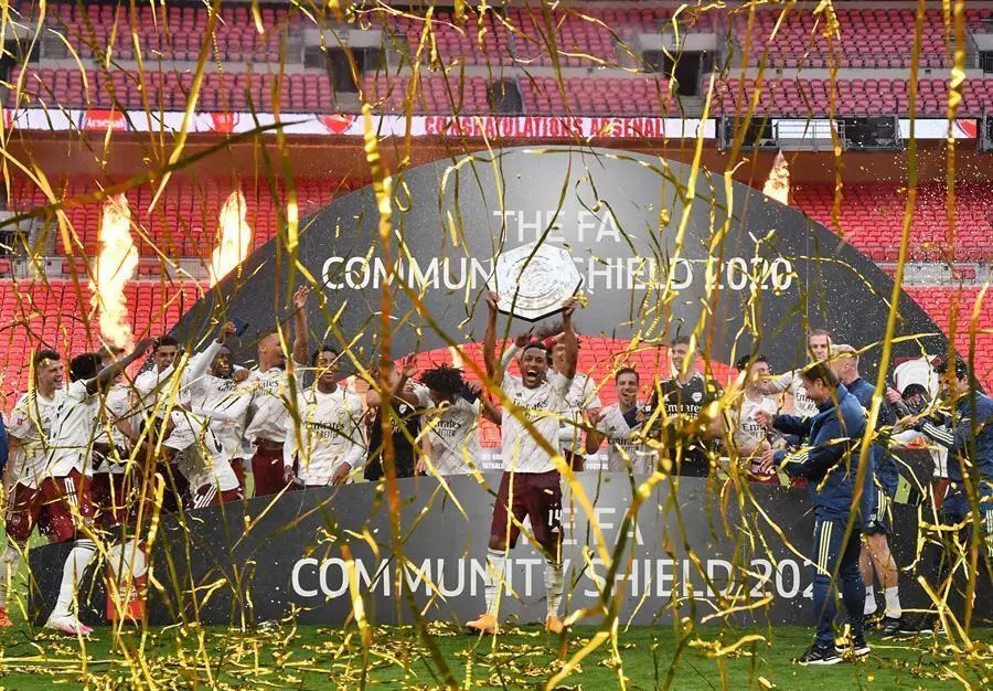 El Arsenal, campe&oacute; de la Community Shield. - EFE