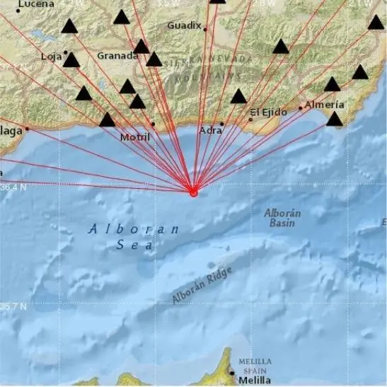 Registrado un se&iacute;smo en el Mar de Allbor&aacute;n - 