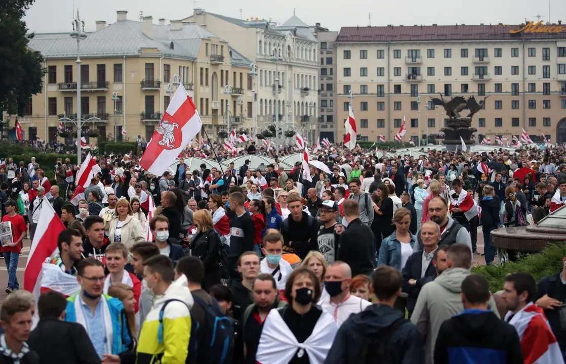 Protestas en Minsk. - EP