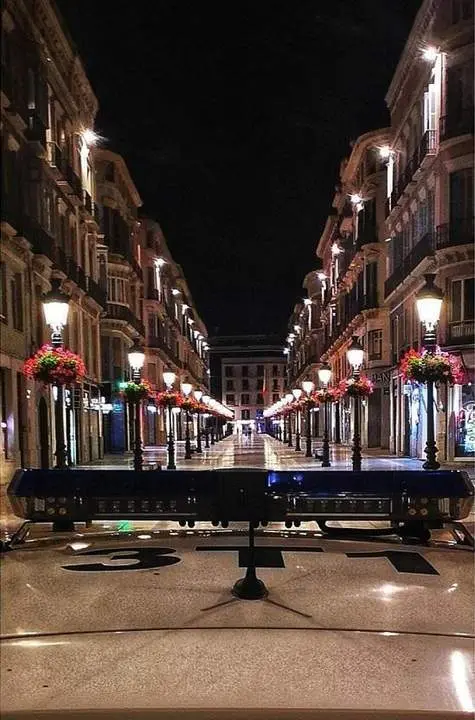 Patrulla en calle Larios. - CNP