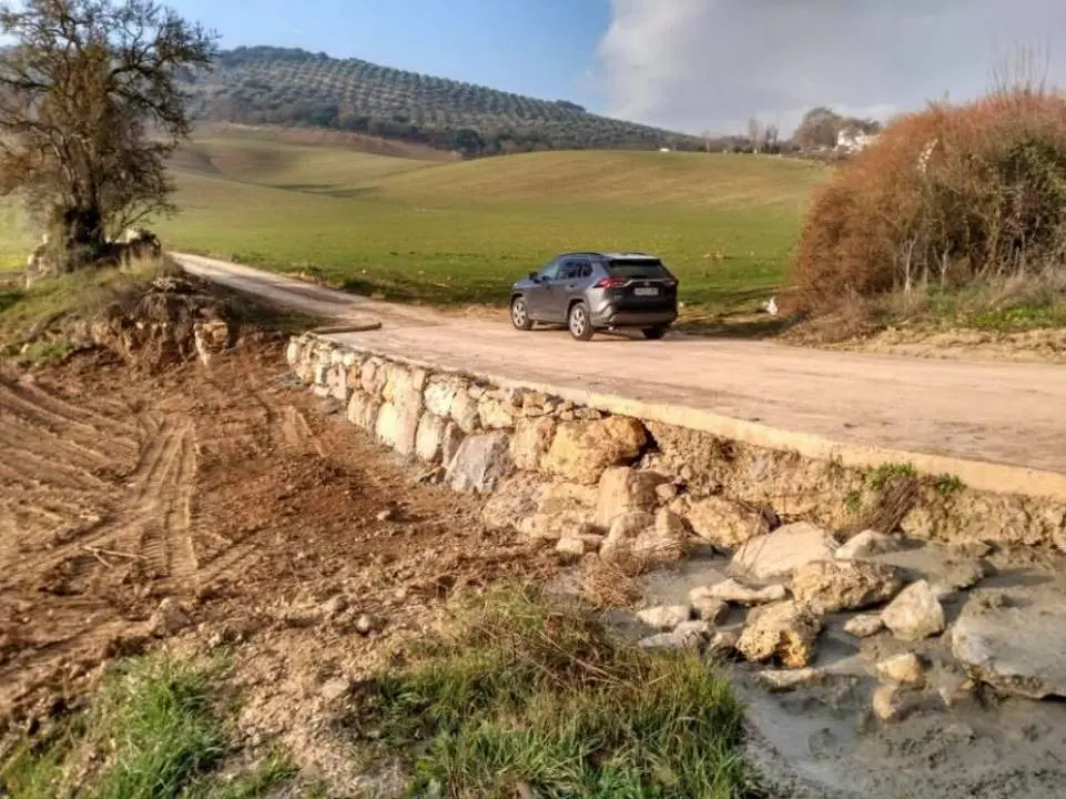 Uno de los caminos sobre los que se ha intervenido.  - 