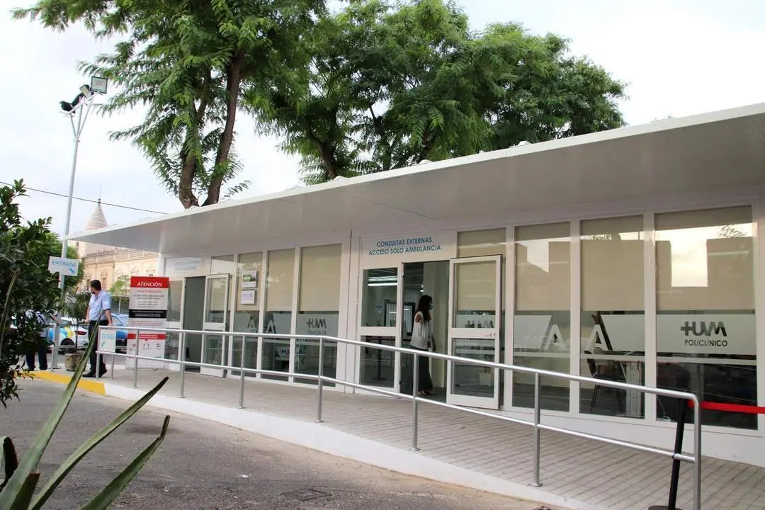 Nueva sala de espera en el Policl&iacute;nico. - HUVM