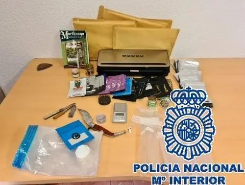 Los efectos incautados. - CNP